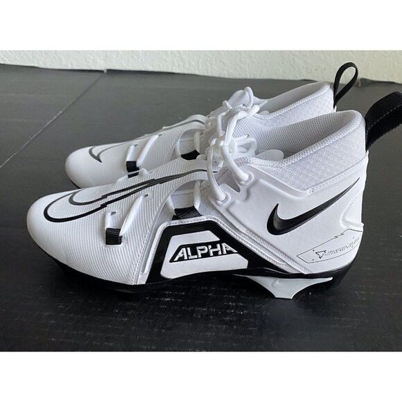 Nike Alpha Menace Pro 3 Panda White Football Cleats CT6649-100 Men’s Size 11.5 - Picture 6 of 9